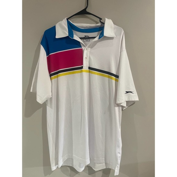 Mens XL Slazenger Golf Polo Color block - Picture 1 of 3